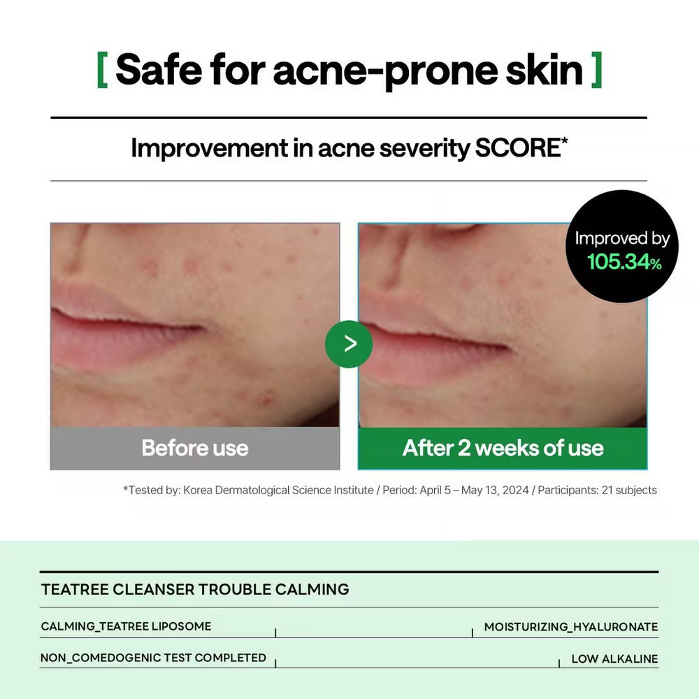 Mediheal Teatree Trouble Calming Cleanser | Wholesale K-Beauty