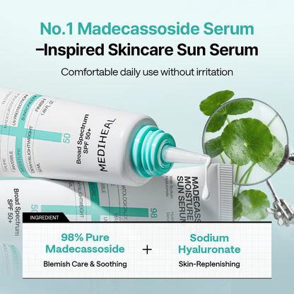 Mediheal Madecassoside Moisture Sun Serum SPF50+ 50mL | Wholesale K-Beauty