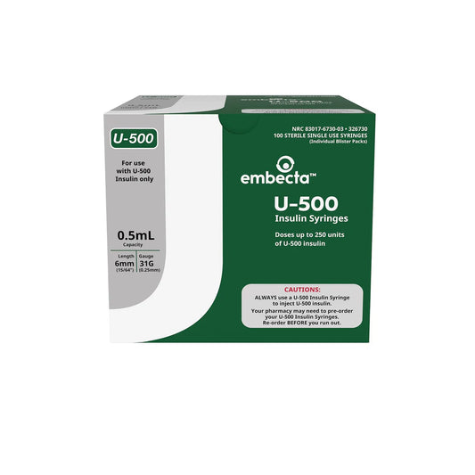 BD Insulin Syringe Ultra-Fine™ Needle | Sterile U-100 (100/Box)
