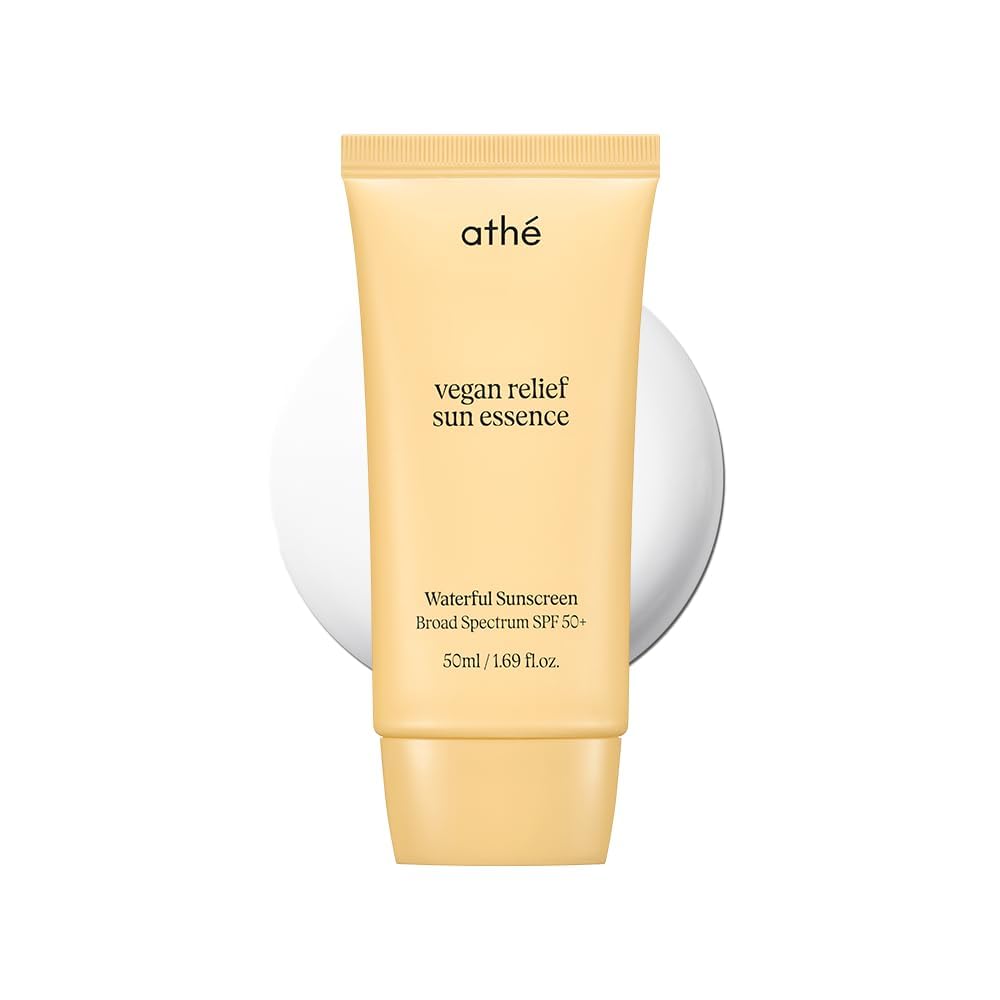athé Vegan Relief Sun Essence 50mL - Sunscreen SPF 50+ | Wholesale K-Beauty