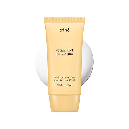 athé Vegan Relief Sun Essence 50mL - Sunscreen SPF 50+ | Wholesale K-Beauty