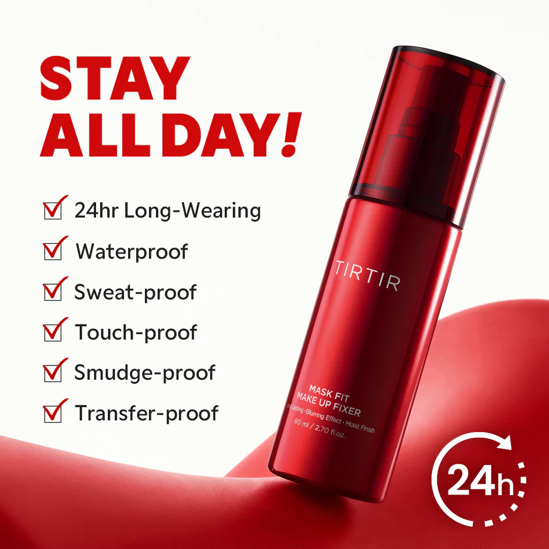 TIRTIR Mask Fit Makeup Fixer - 24H Transfer-Resistant Lightweight Non-Greasy Setting Spray | Wholesale K-Beauty