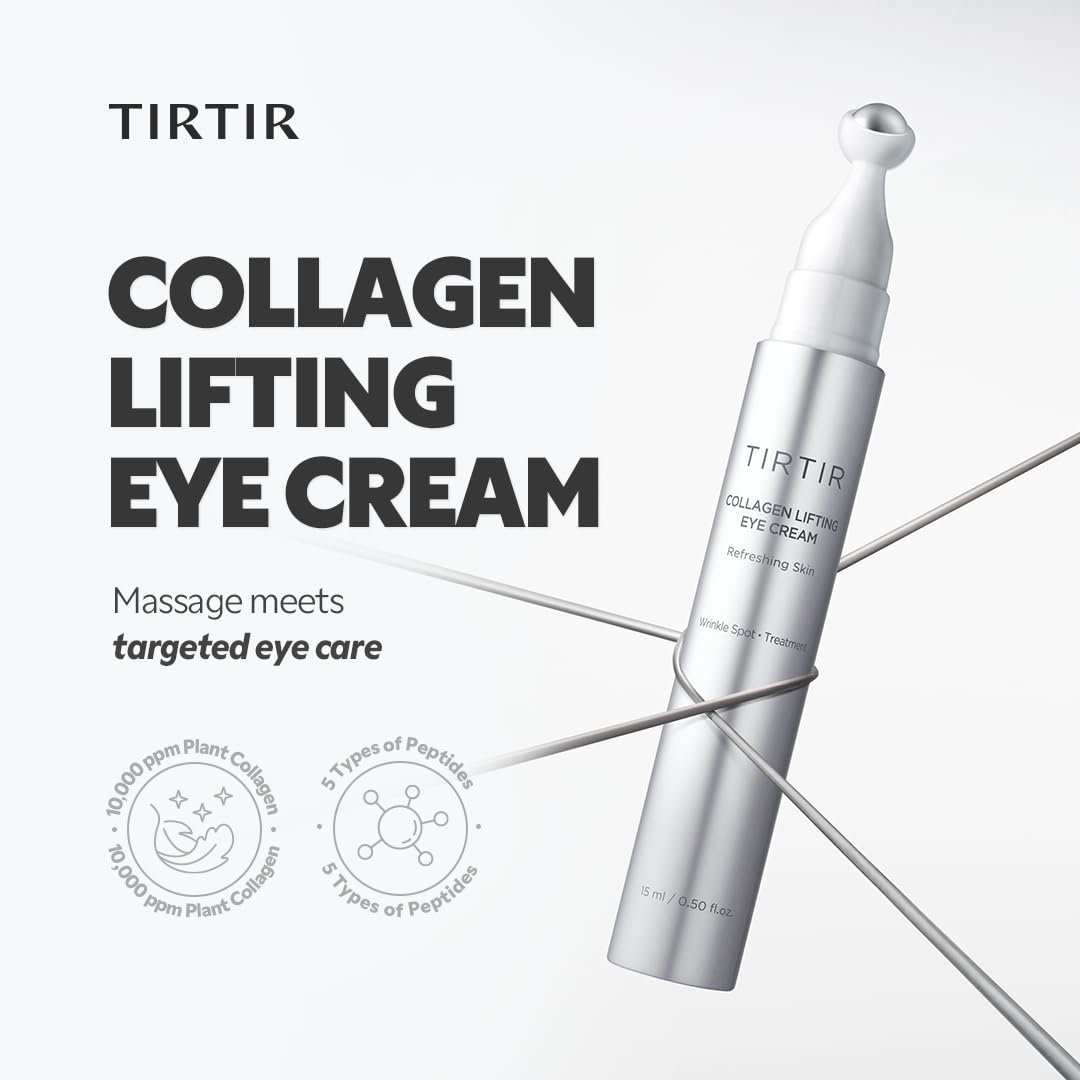 TIRTIR Collagen Lifting Eye Cream - Roller Applicator | Wholesale K-Beauty