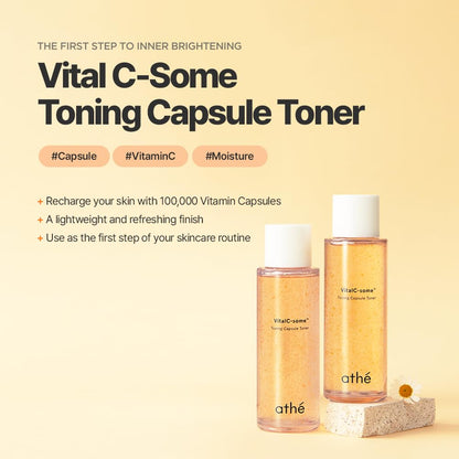 athé Vital C Toning Capsule Toner 130mL | Wholesale K-Beauty