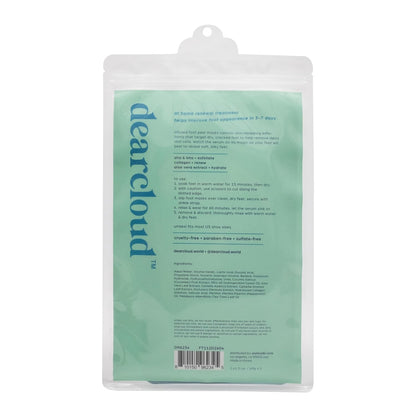 Dearcloud Exfoliating Foot Peel Mask - Peppermint (2 Pairs) | Wholesale K-Beauty