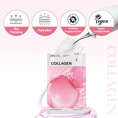 Mediheal Collagen Essential Mask – Hydrogel Sheet Mask with Collagen & Milk Protein for Lifting & Firming | Wholesale K-Beauty