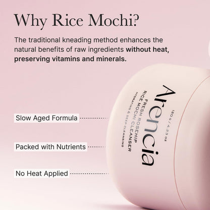 Arencia Fresh Rosehip Rice Mochi Cleanser 4.23oz | Wholsale K-Beauty