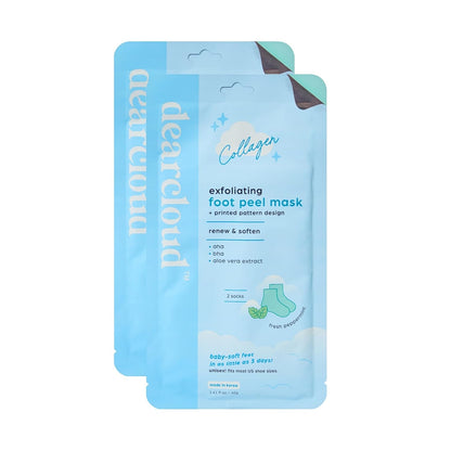 Dearcloud Exfoliating Foot Peel Mask - Peppermint (2 Pairs) | Wholesale K-Beauty