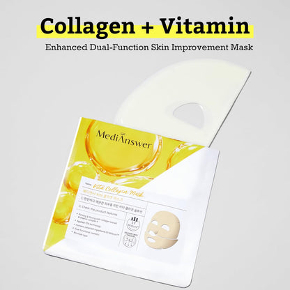 MediAnswer Vita Collagen Mask (Pack of 5) | Wholesale K-Beauty