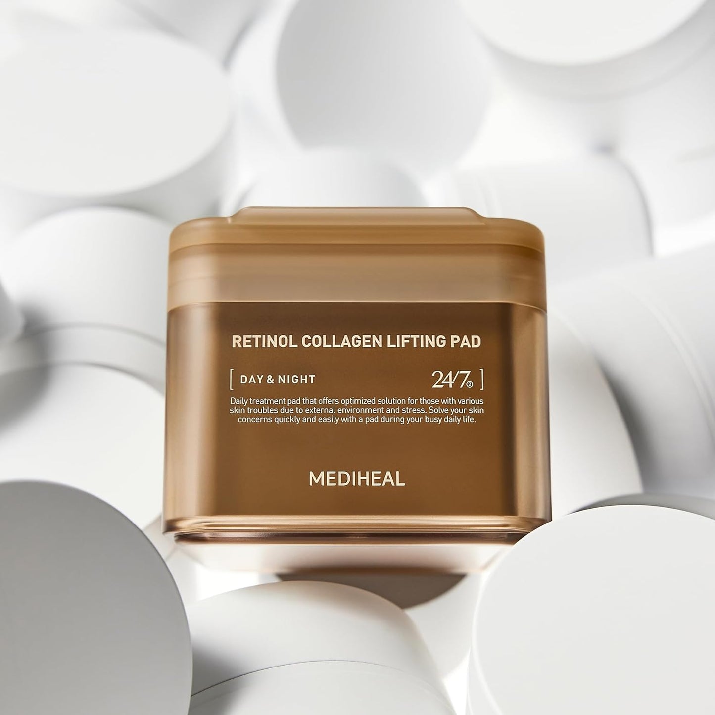 Mediheal Re-tinol Collagen Lifting Toner Pad – Firming Vegan Pads with Pure Re-tinol & Dual Collagen | Wholesale K-Beauty