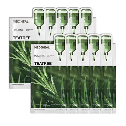 Mediheal Tea Tree Essential Mask – Calming Sheet Mask with Tea Tree, Centella, and Chamomile | Wholesale K-Beauty