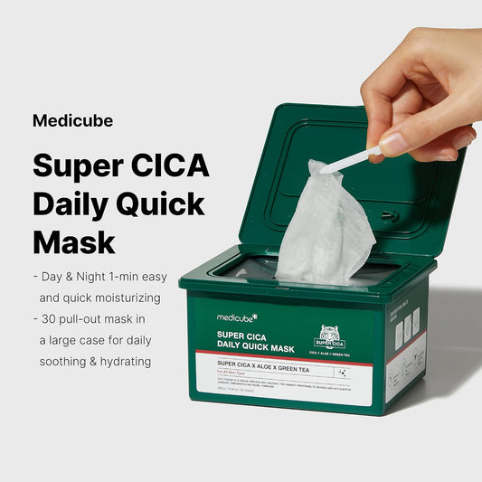 Medicube Super Cica Daily Quick Mask (30 sheets) | Wholesale K-Beauty