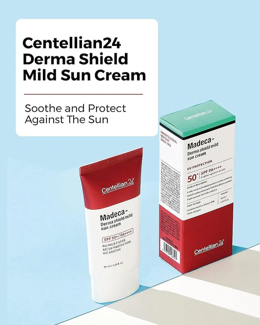 Centellian24 Madeca Derma Shield Mild Sun Cream (50mL) SPF 50+/PA++++ | Wholesale K-Beauty