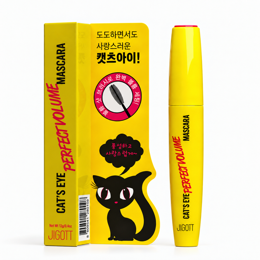 Jigott Cat's Eye Perfect Volume Mascara - Black | Wholesale K-Beauty