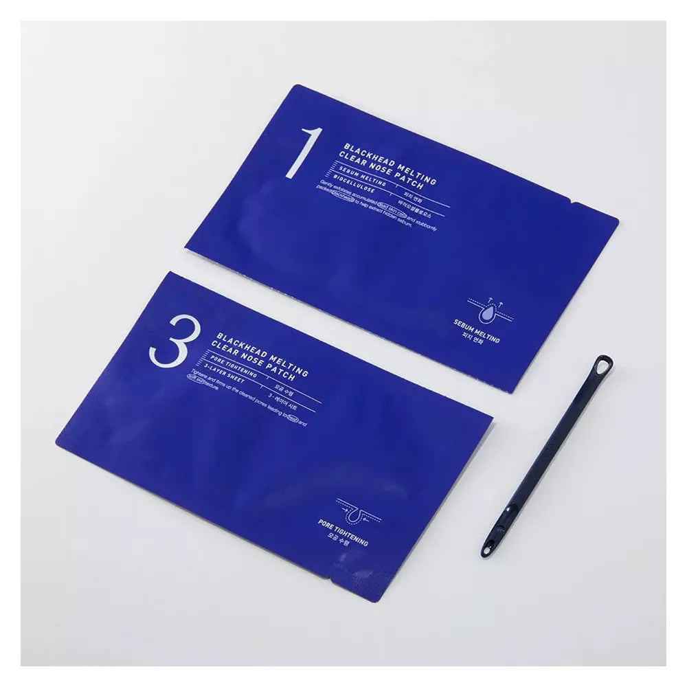 Mediheal Blackhead Melting Clear Nose Patch (Pack of 4) - 3 Step Blackhead Care Kit, Tool Included | Wholesale K-Beauty