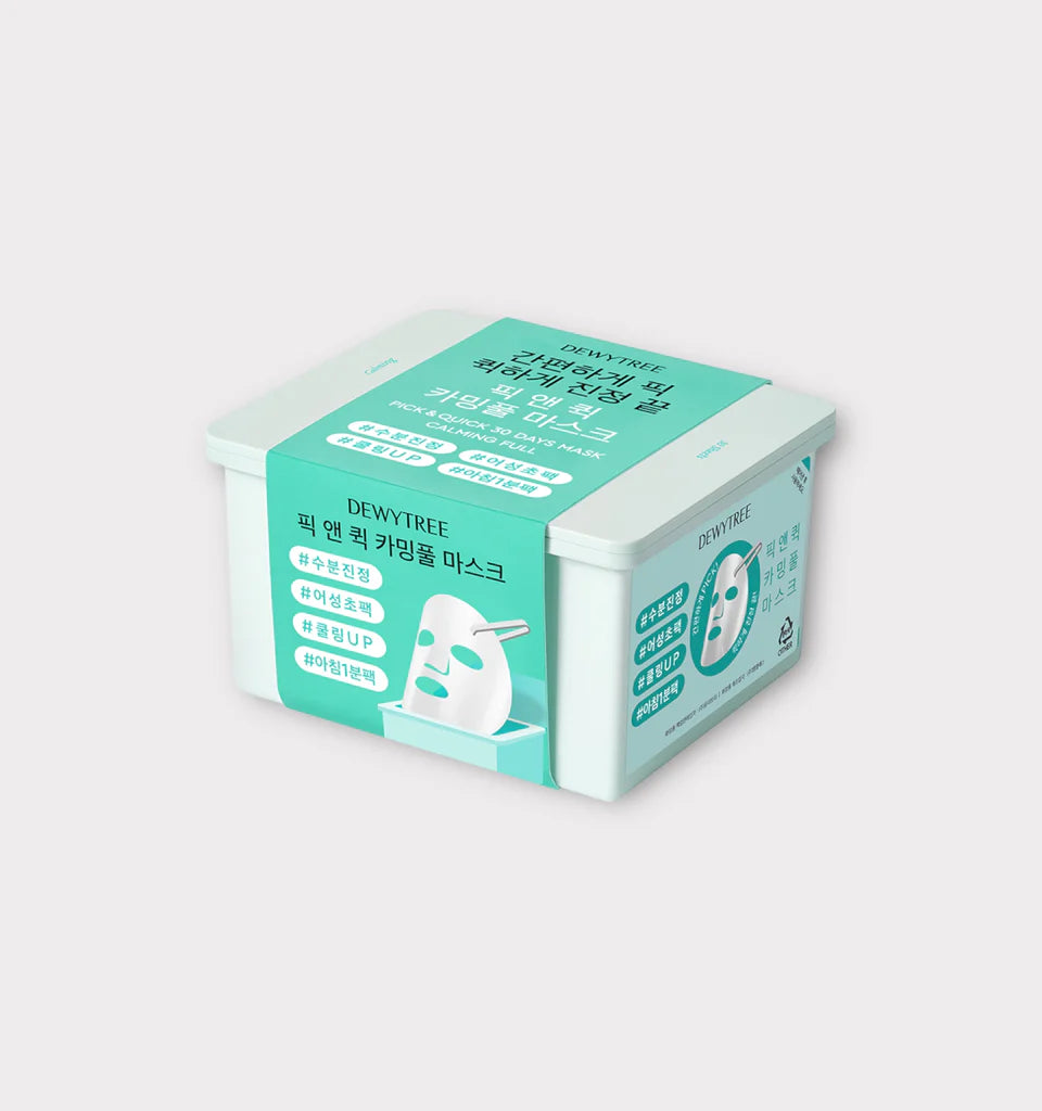 DEWYTREE Pick and Quick Calming Full Mask Sheet - 30 Sheets | Wholesale K-Beauty