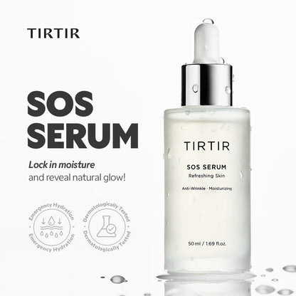 TIRTIR SOS Serum - Radiant Glow Boosting, Plumping, Anti Aging, Hydrating Face Serum | Wholesale K-Beauty