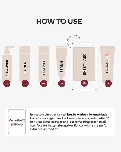 Centellian24 Madeca Mask III -10 Pack | Korean Sheet Mask | Wholesale K-Beauty