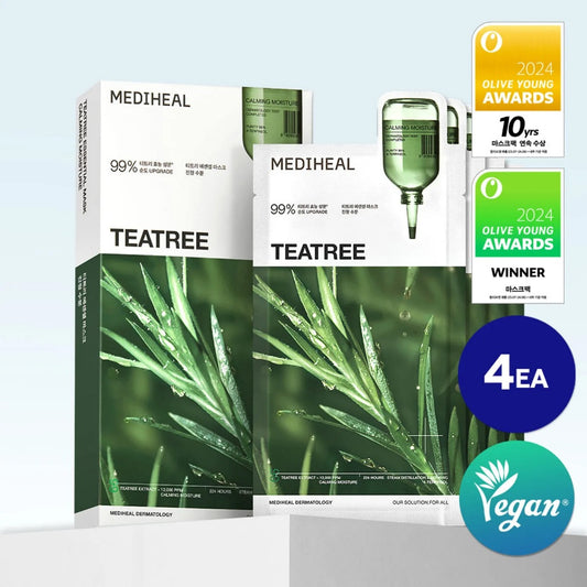 Mediheal Teatree Essential Mask (Pack of 4) | Wholesale K-Beauty